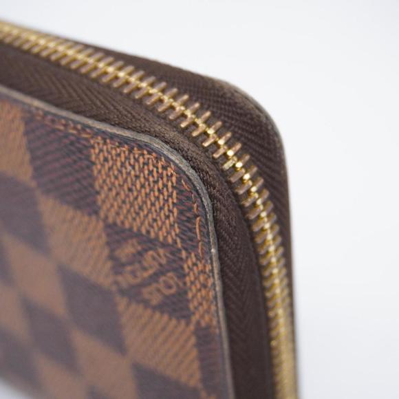 LOUIS VUITTON Long Wallet Damier Zippy N60015 Ebene Men's Women's - Picture 9 of 10